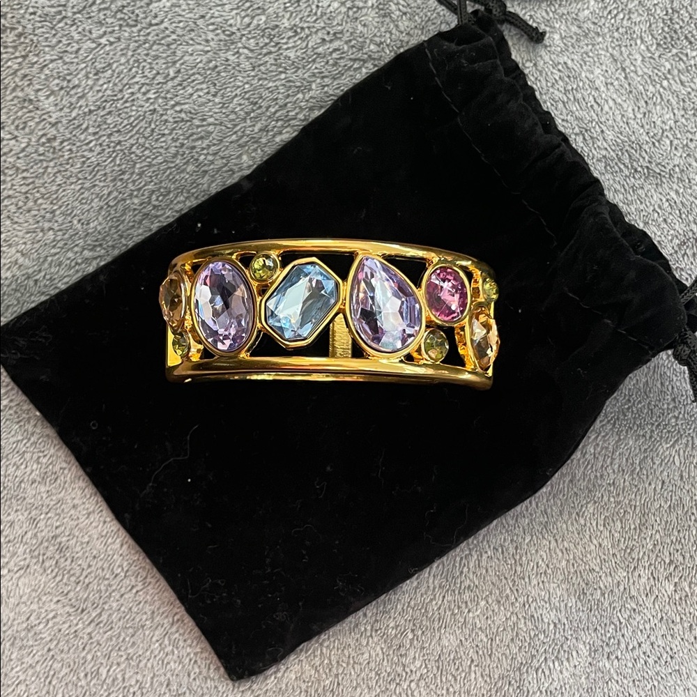 QVC Vintage Bracelet with Purple, Blue, and Citrine Gems